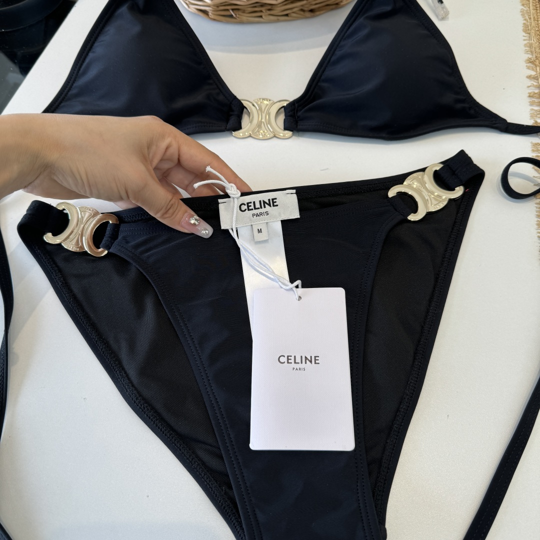 。Celine赛琳分体比基尼👙泳衣，S M L XL