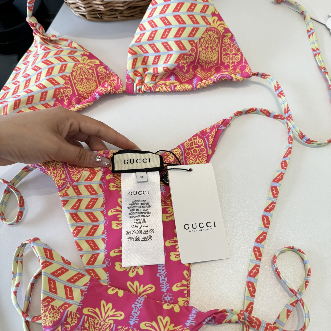 。Gucci古奇分体比基尼👙泳衣，S M L XL