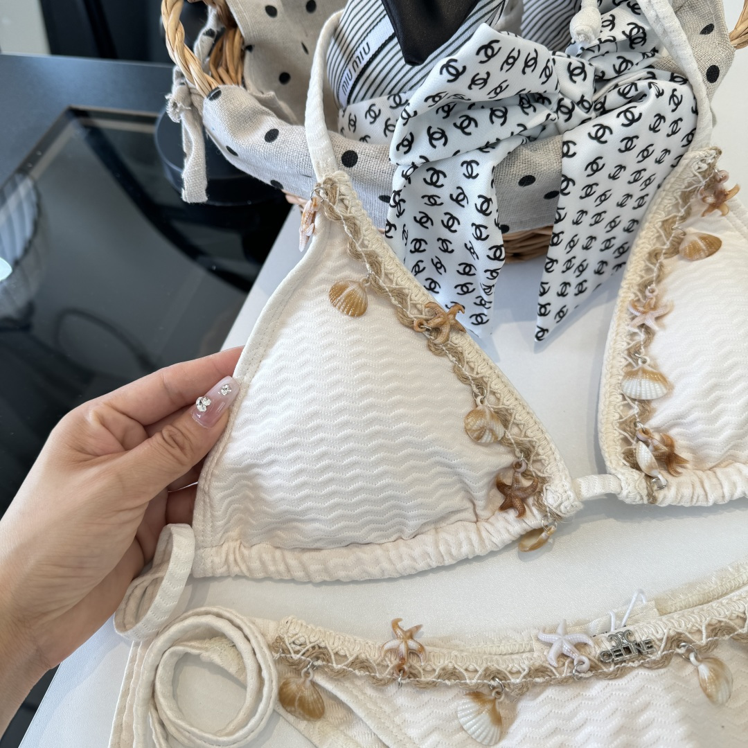 。Celine赛琳分体比基尼👙泳衣，S M L XL