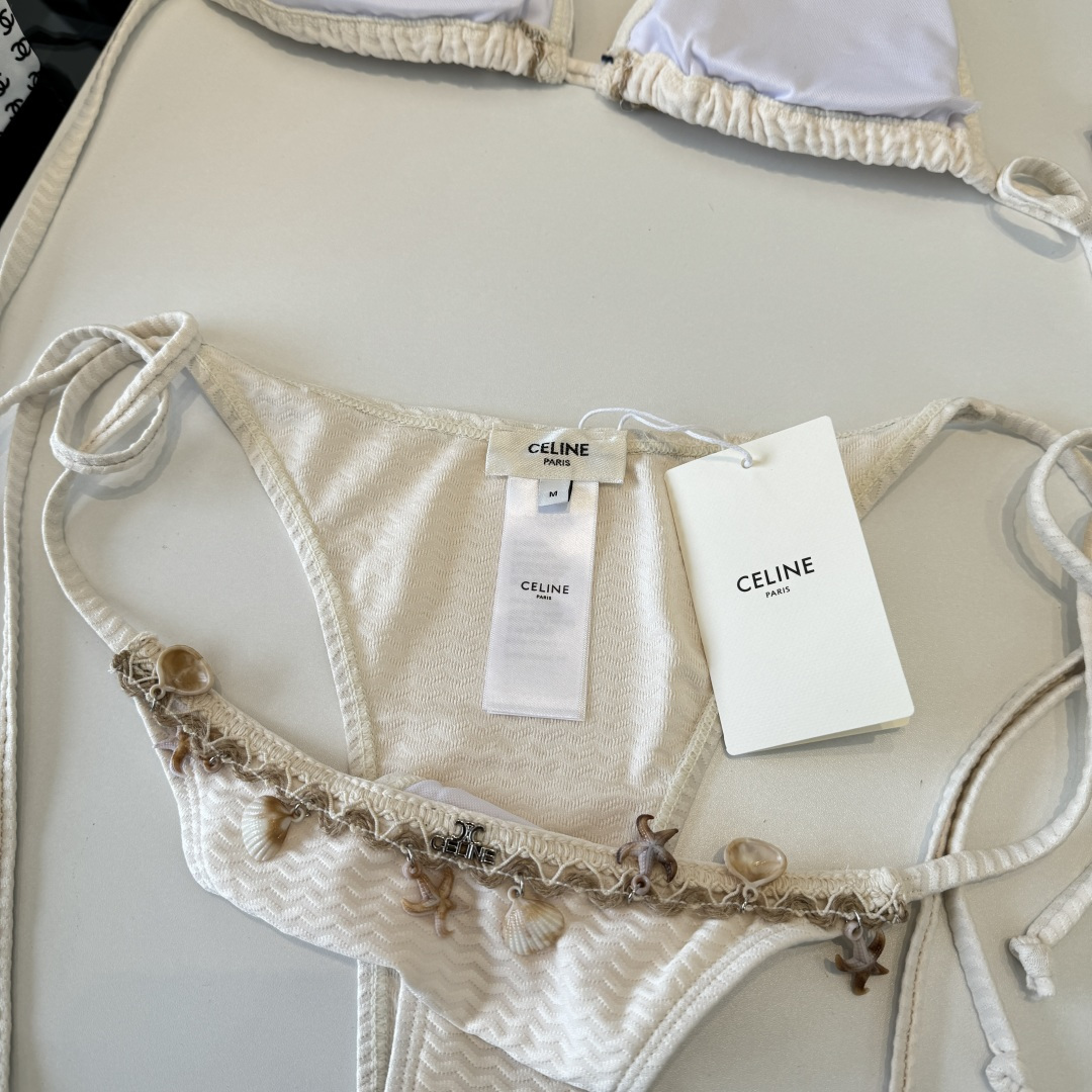 。Celine赛琳分体比基尼👙泳衣，S M L XL