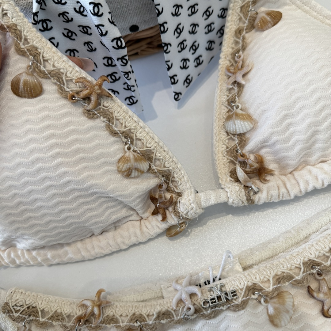 。Celine赛琳分体比基尼👙泳衣，S M L XL
