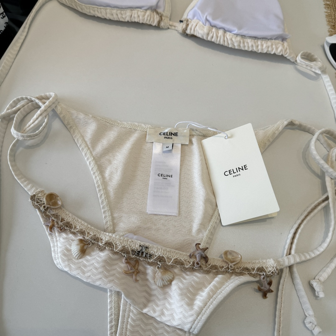 。Celine赛琳分体比基尼👙泳衣，S M L XL