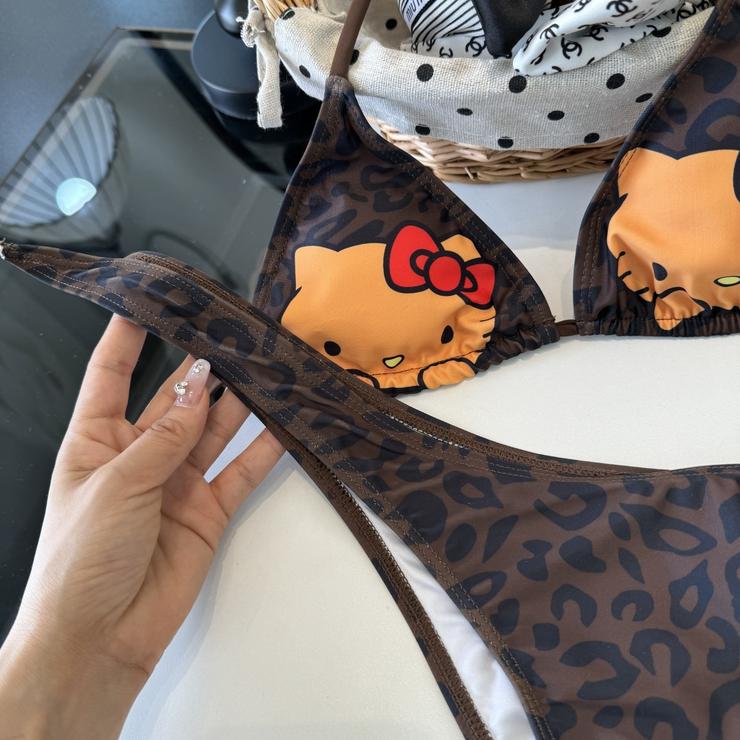 。LV路易威登豹纹分体比基尼👙泳衣，S M L XL