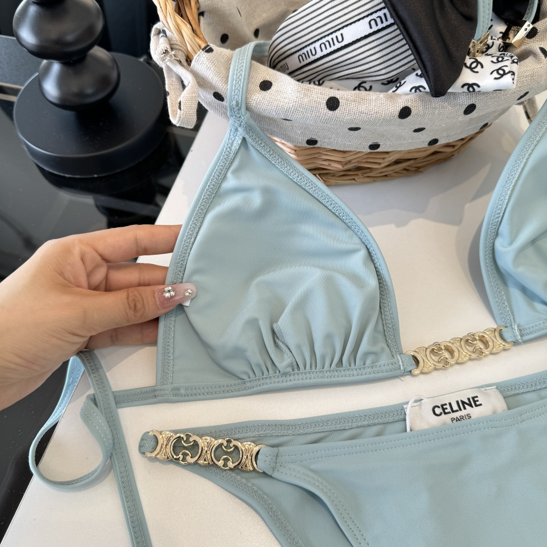。Celine赛琳分体比基尼👙泳衣，S M L XL