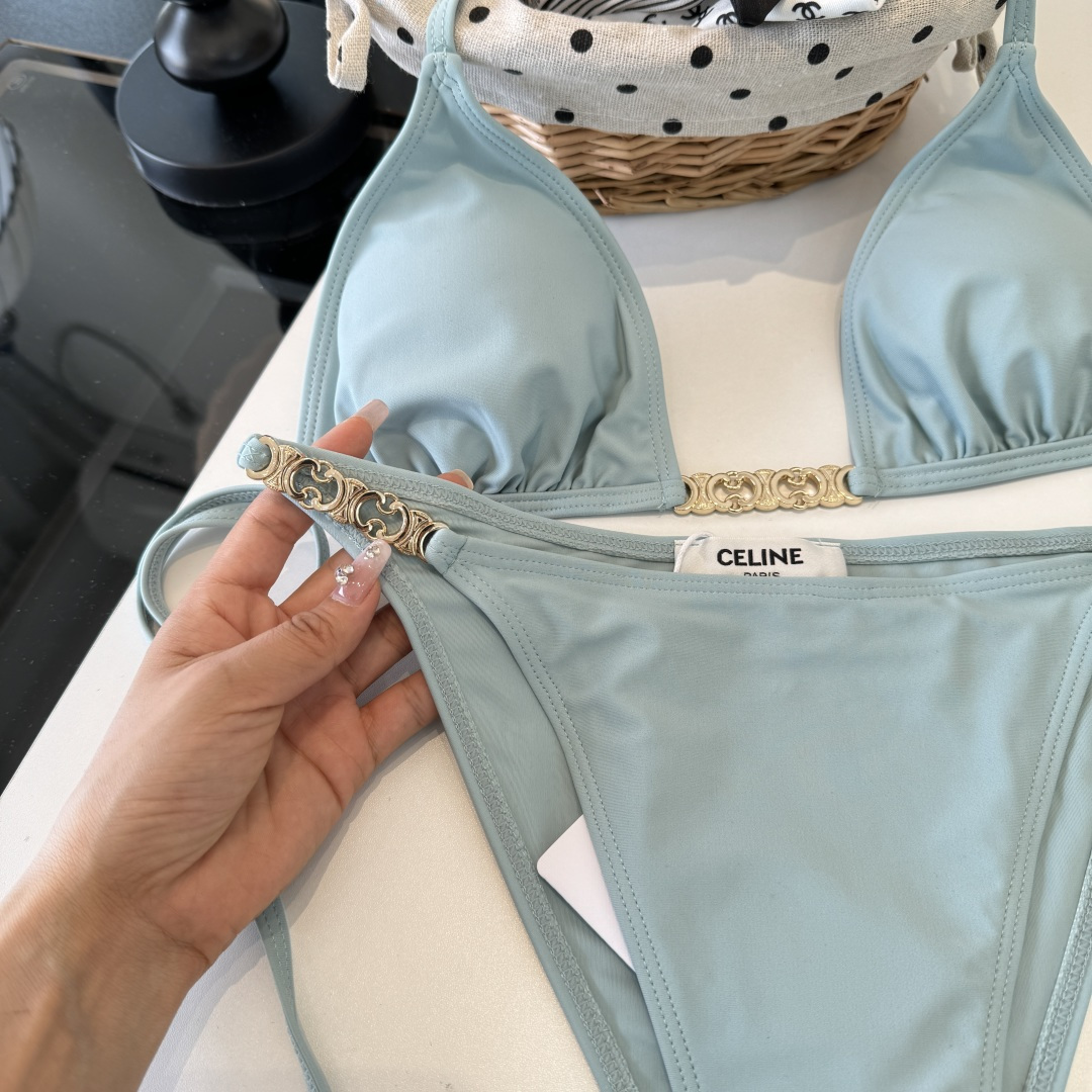 。Celine赛琳分体比基尼👙泳衣，S M L XL