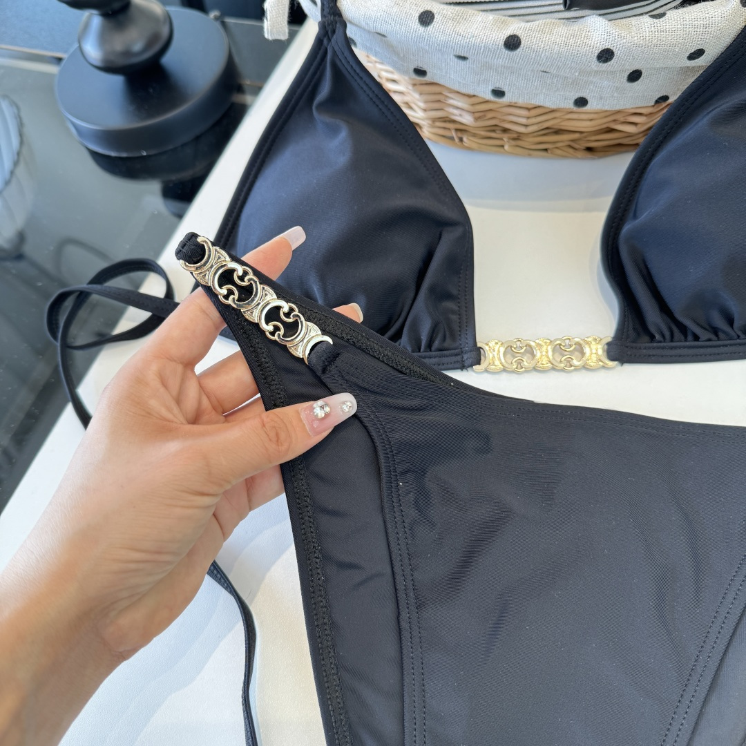 。Celine赛琳分体比基尼👙泳衣，S M L XL