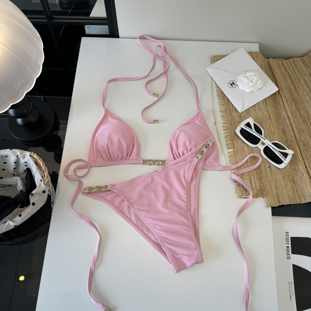 。Celine赛琳分体比基尼👙泳衣，S M L XL