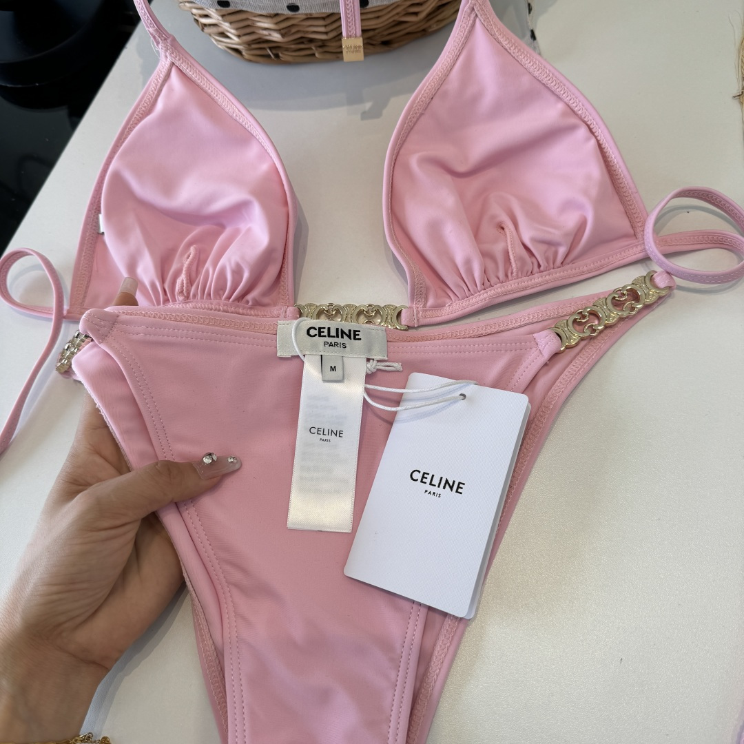 。Celine赛琳分体比基尼👙泳衣，S M L XL