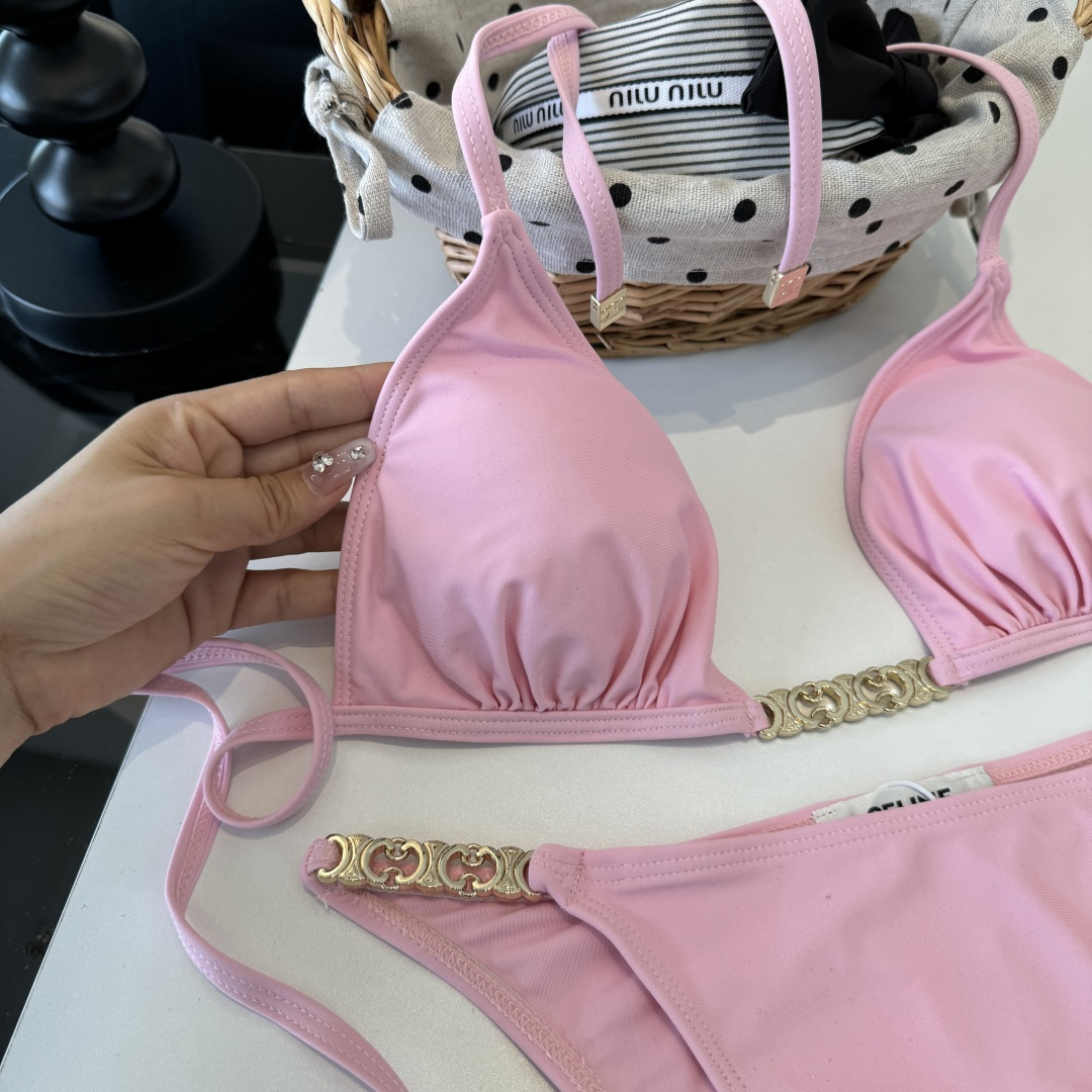 。Celine赛琳分体比基尼👙泳衣，S M L XL