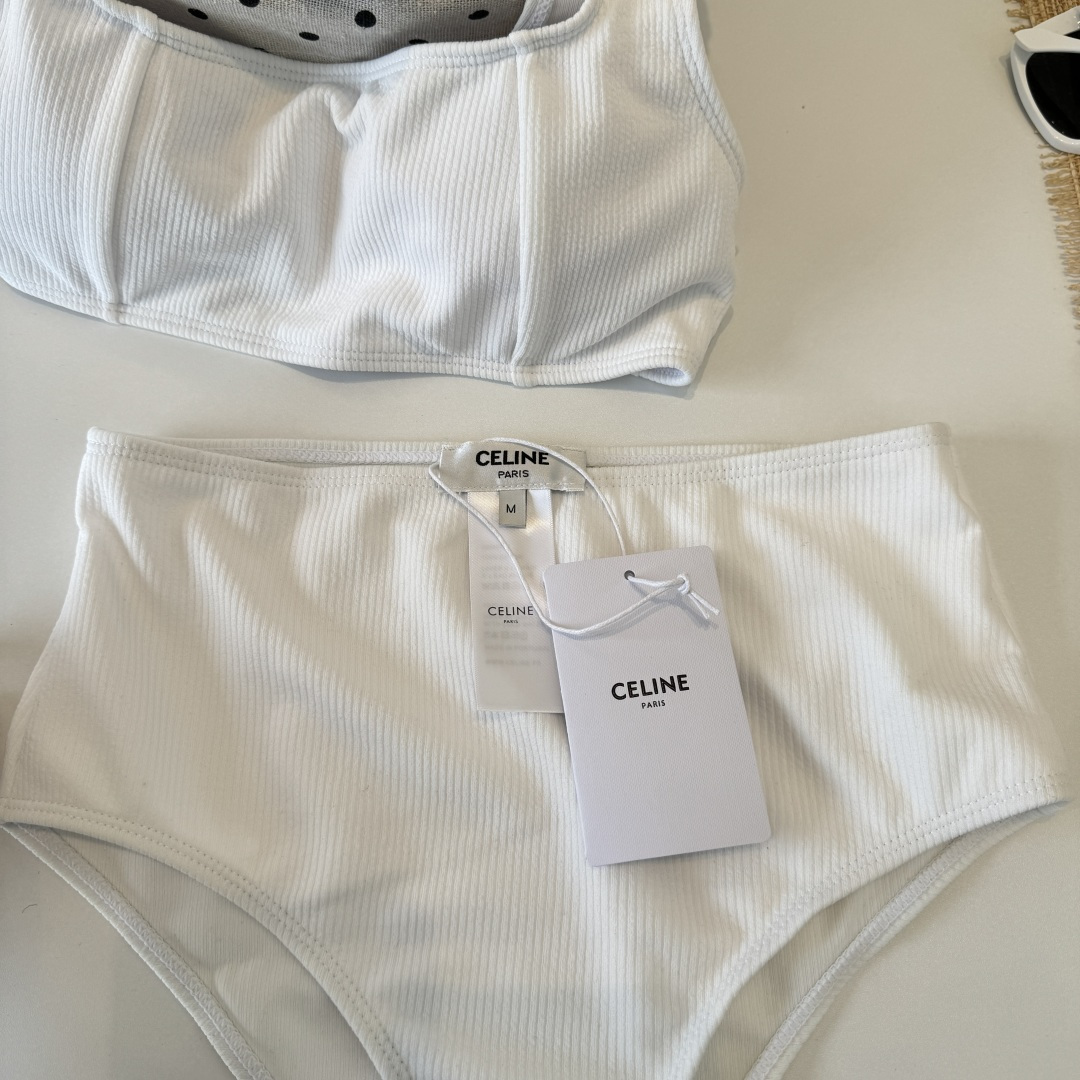。Celine赛琳分体泳衣比基尼👙，S M L XL