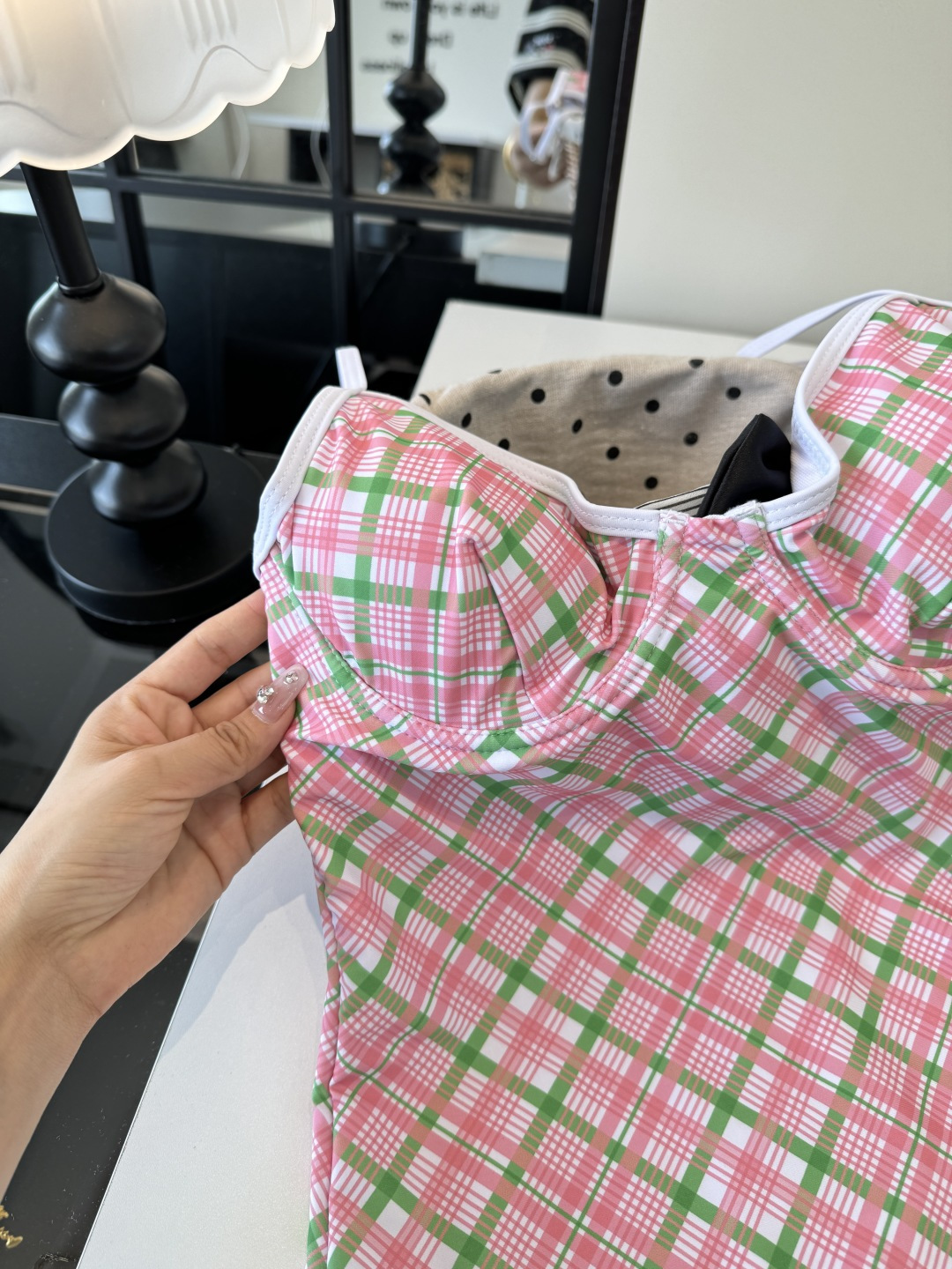 。Burberry巴宝莉格子连体泳衣比基尼👙S M L XL