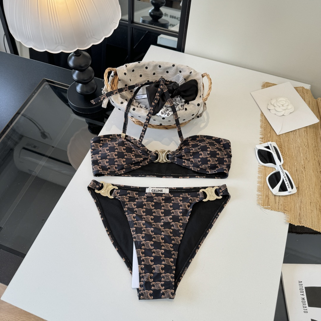 。Celine赛琳新款比基尼👙泳衣，S M L XL