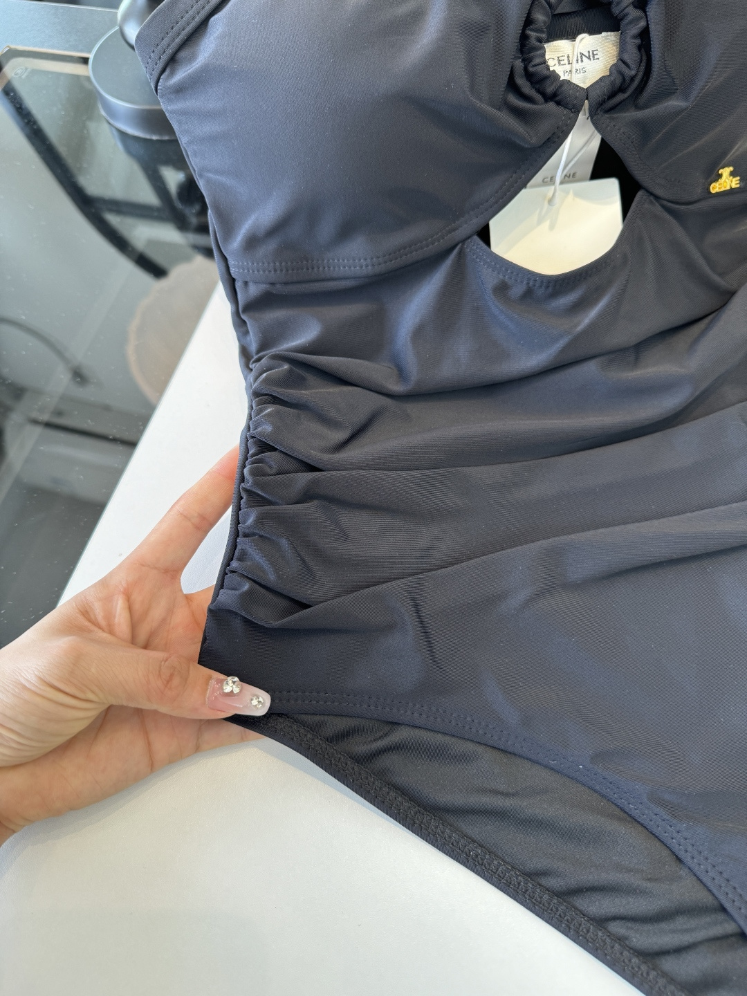 。Celine赛琳新款连体比基尼👙泳衣，S M L XL