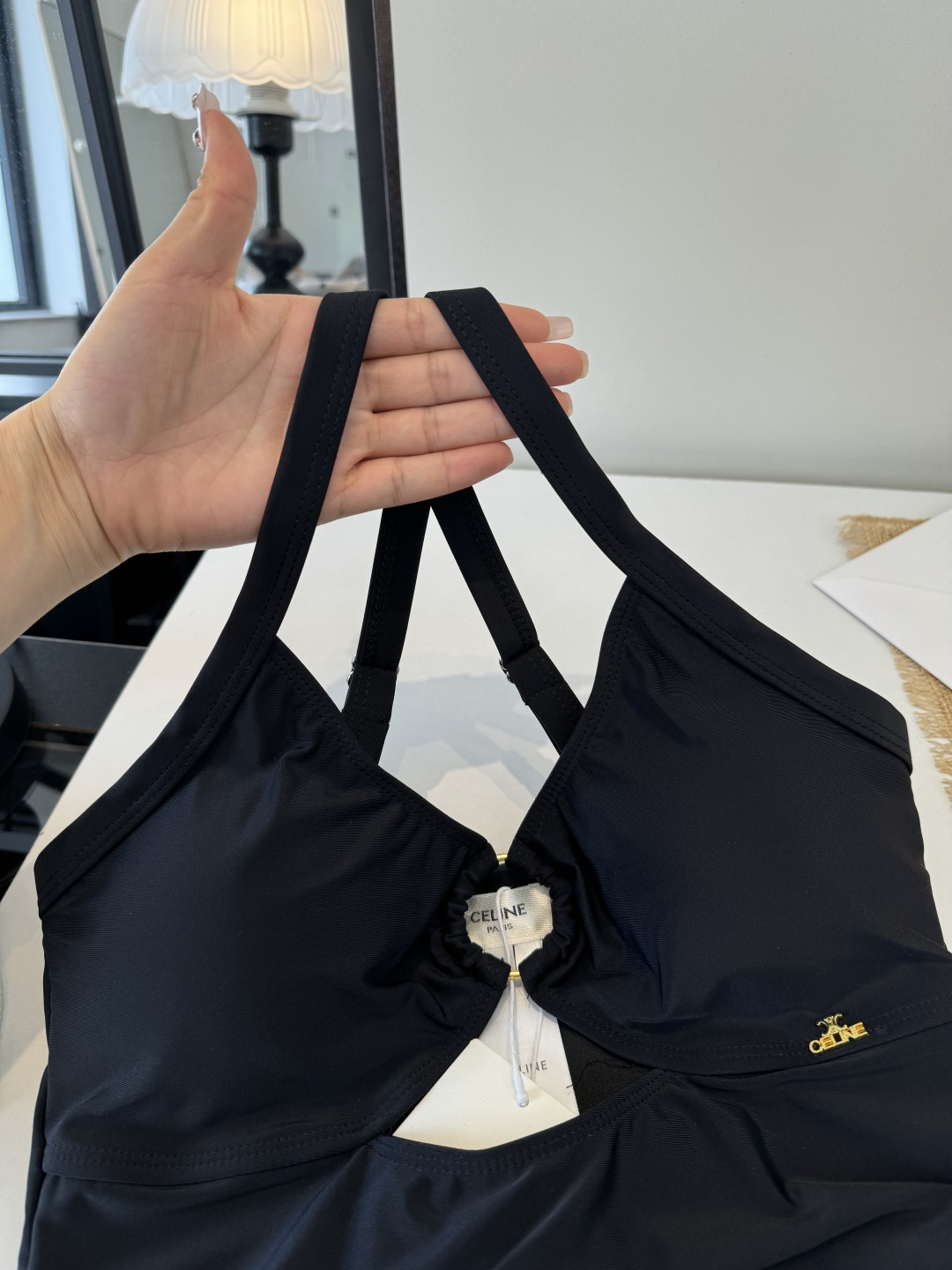 。Celine赛琳新款连体比基尼👙泳衣，S M L XL