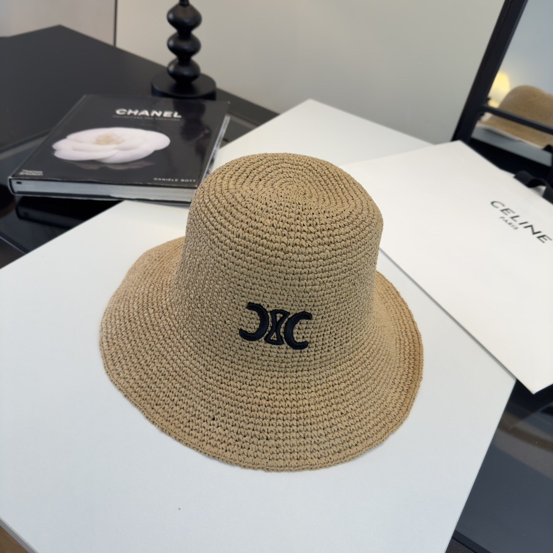 PCeline赛琳新款草帽，跑量款草帽，头围57cm