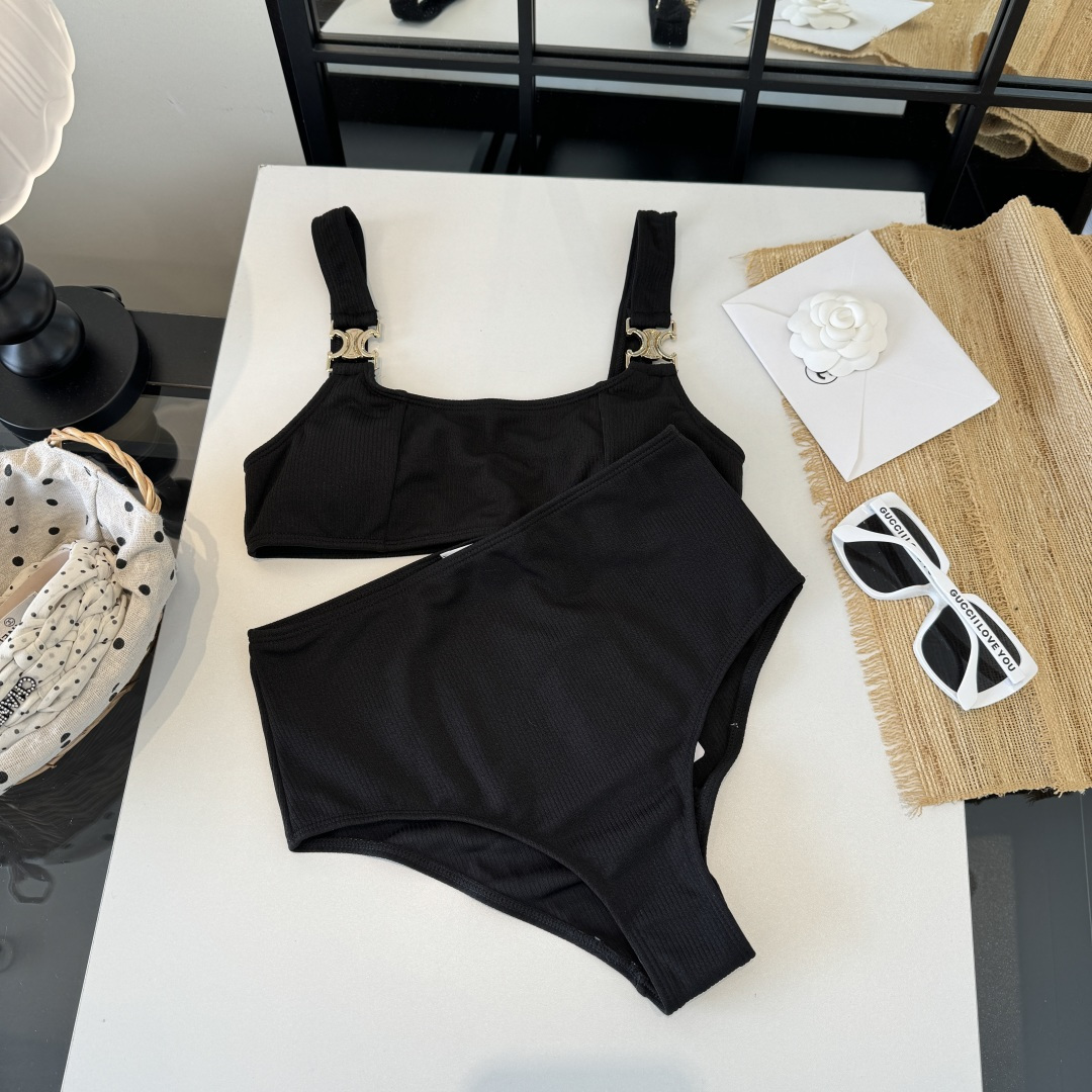 。Celine赛琳分体泳衣比基尼👙，S M L XL
