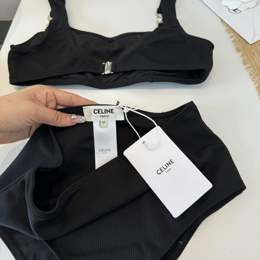 。Celine赛琳分体泳衣比基尼👙，S M L XL