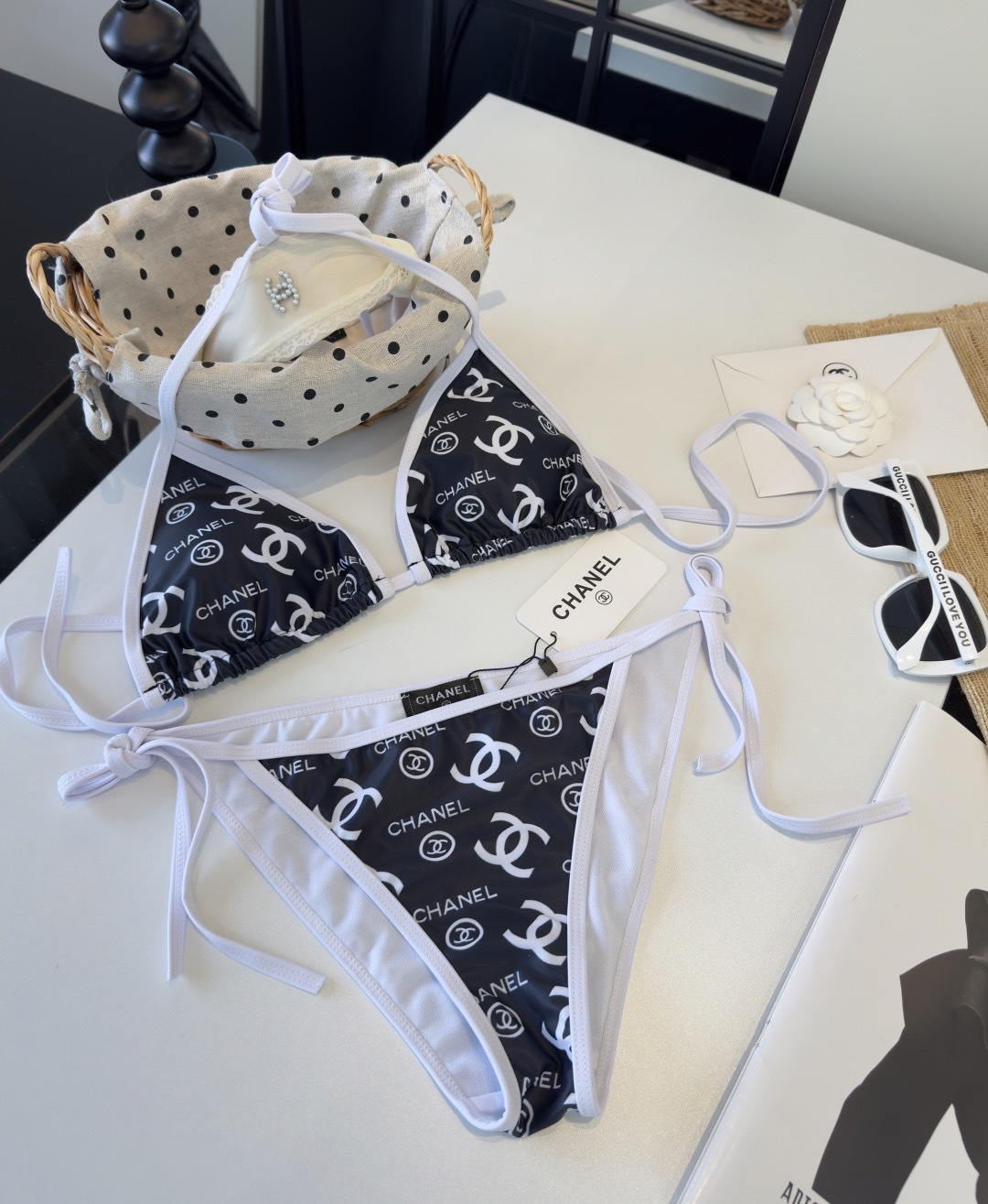 。Chanel香奈儿比基尼👙❤️😍🥰适合多种场景的游泳衣🏊‍♀️海边 游泳池 温泉 水上乐园 漂流都可以