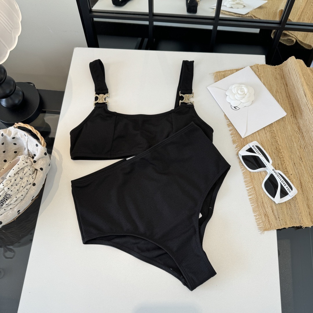 。Celine赛琳分体泳衣比基尼👙，S M L XL
