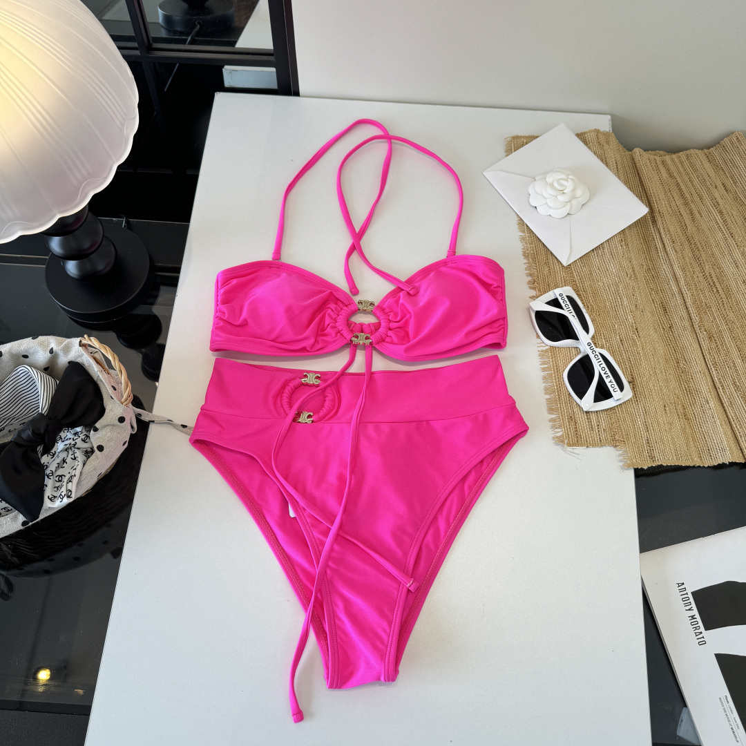 。Celine赛琳分体比基尼👙泳衣，S M L XL