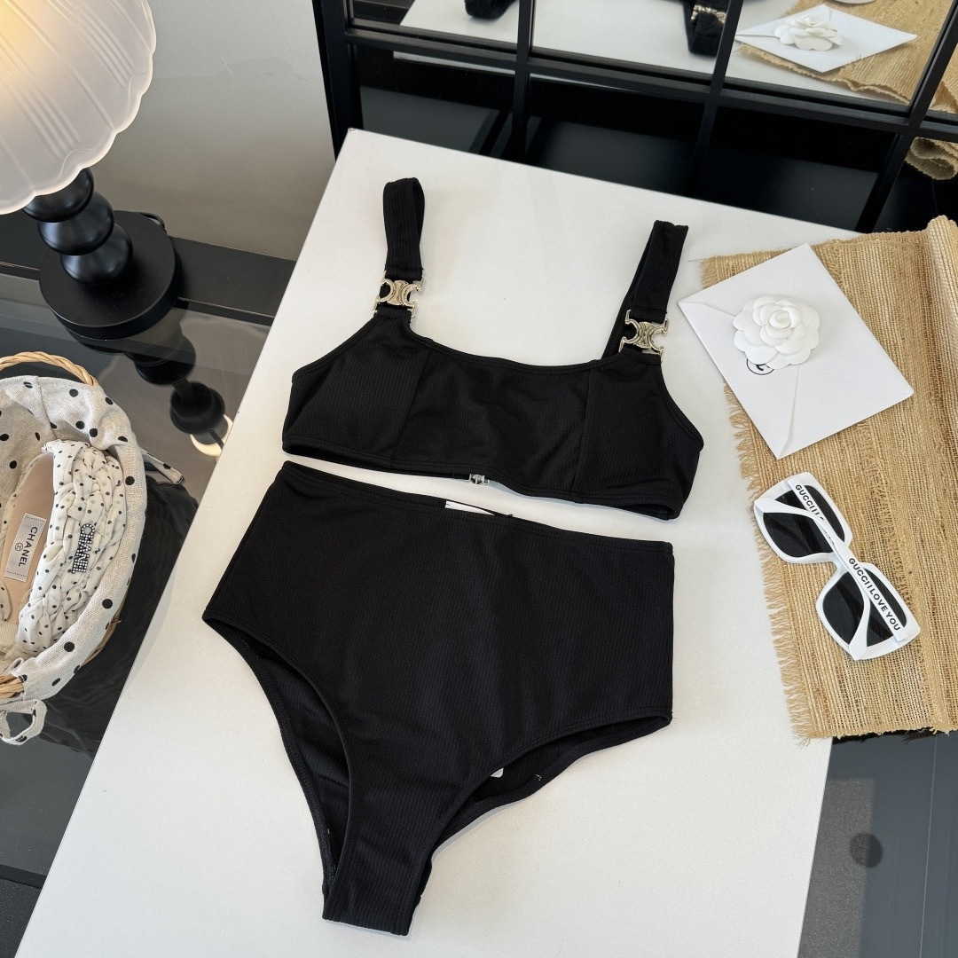 。Celine赛琳分体泳衣比基尼👙，S M L XL