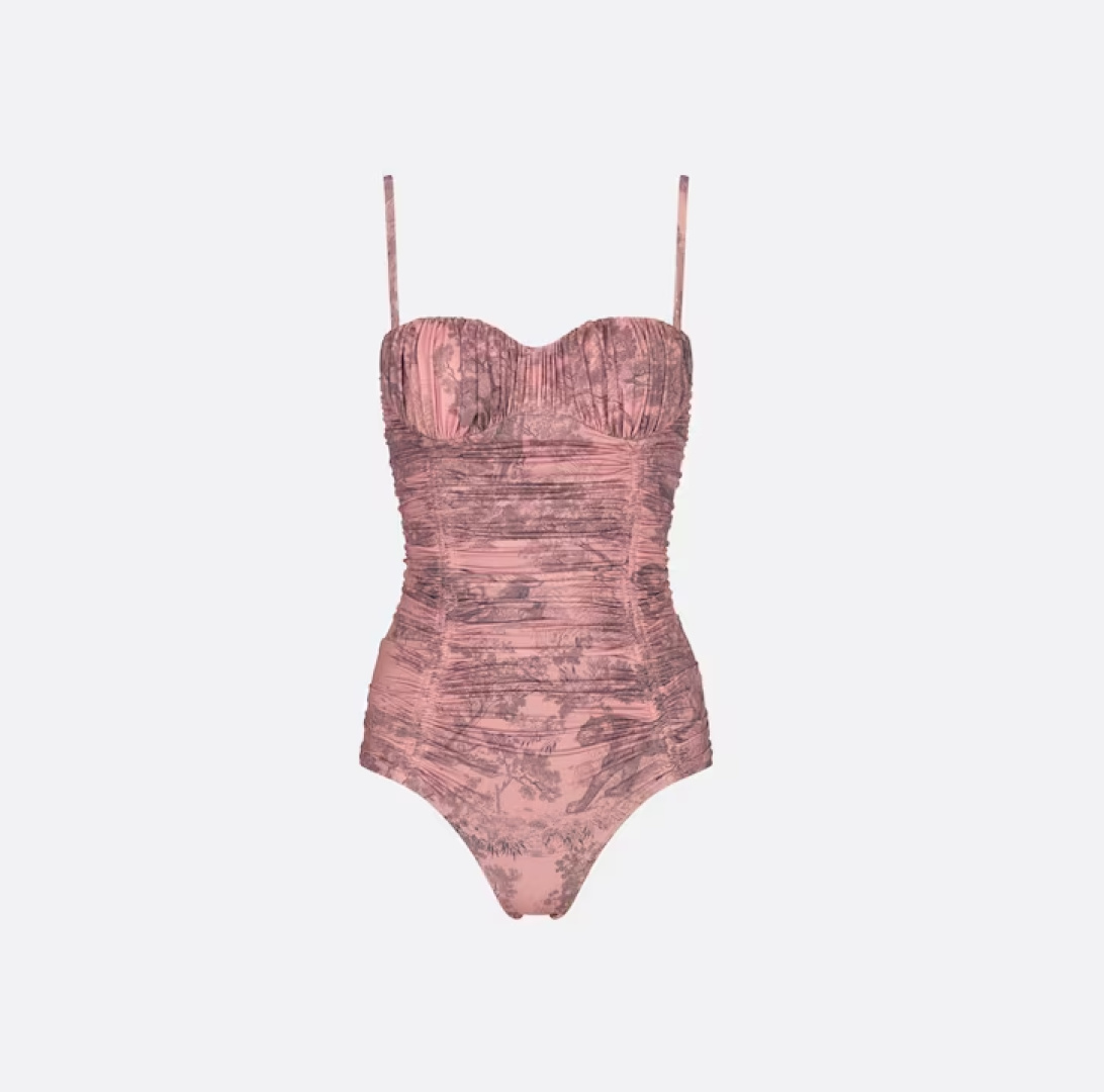 。Dior迪奥新连体比基尼👙泳衣，个性十足，超显水蛇腰，出游必备SM L XL