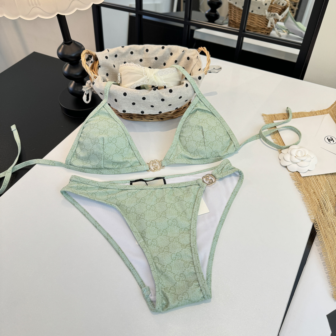 。Gucci古奇比基尼👙 上身超级棒！同步各大专柜发售，自然而然呈现时尚感！十分减龄，具有年轻活力。 码