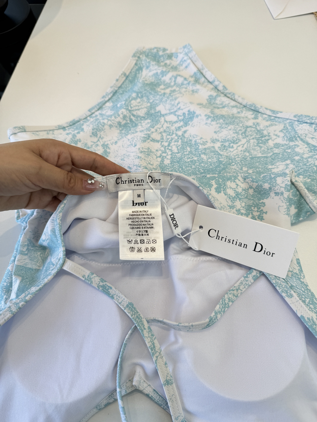 。Dior迪奥官方新款连体泳衣比基尼，S M L XL