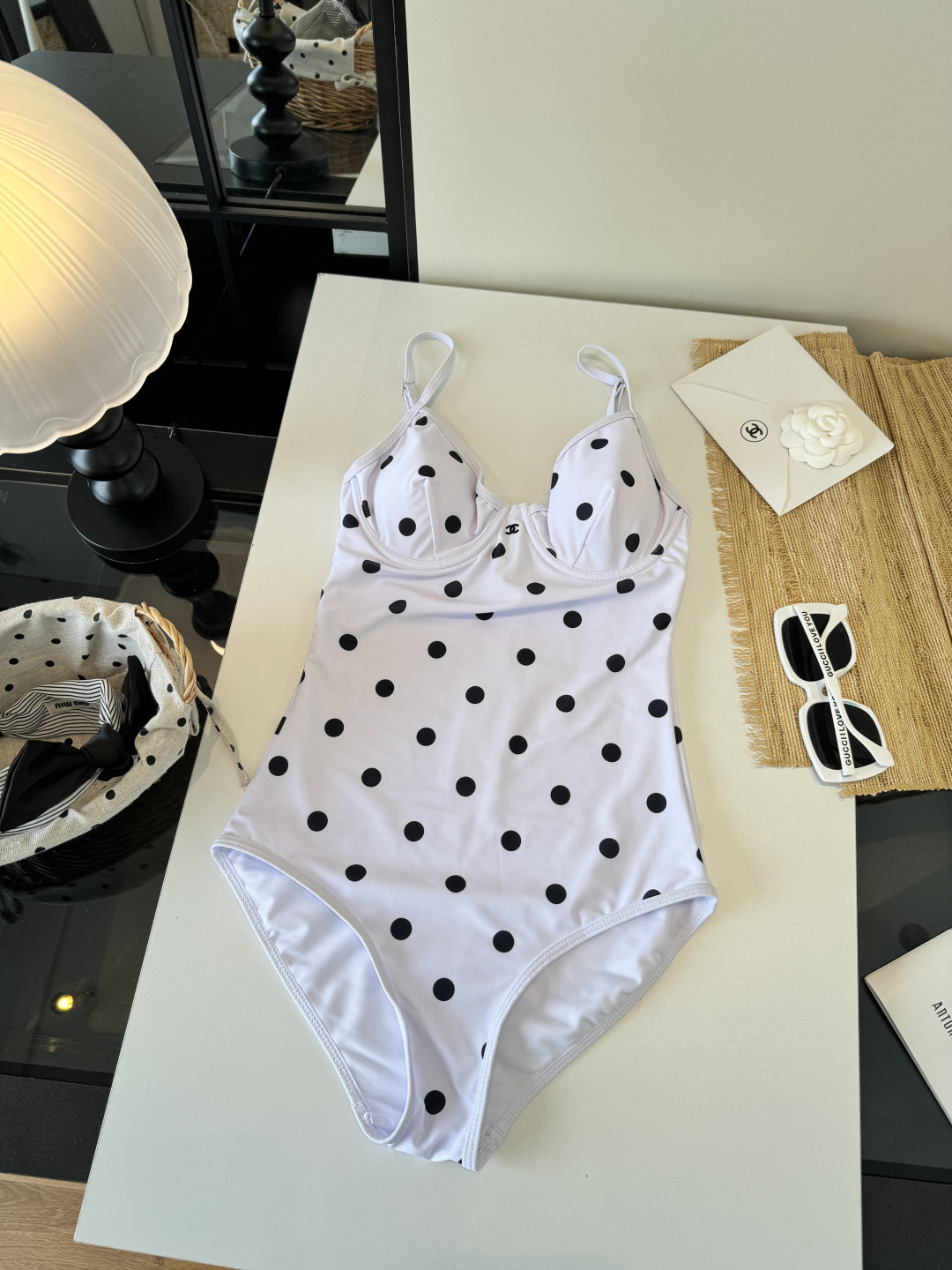 。Chanel香奈儿连体比基尼👙泳衣，S M L XL