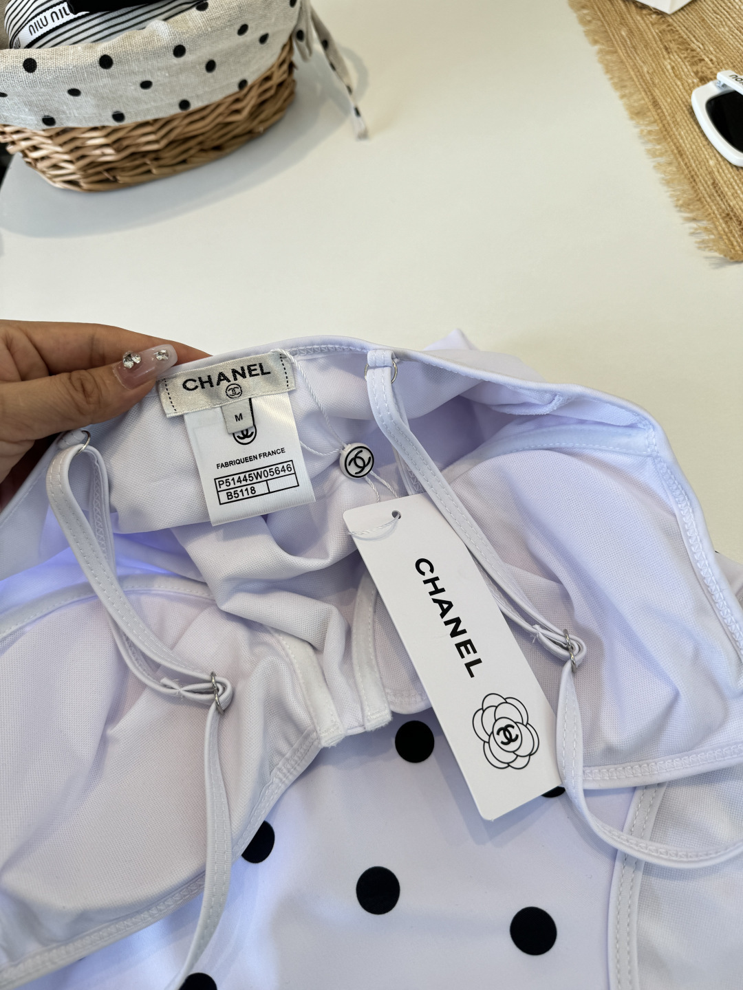 。Chanel香奈儿连体比基尼👙泳衣，S M L XL