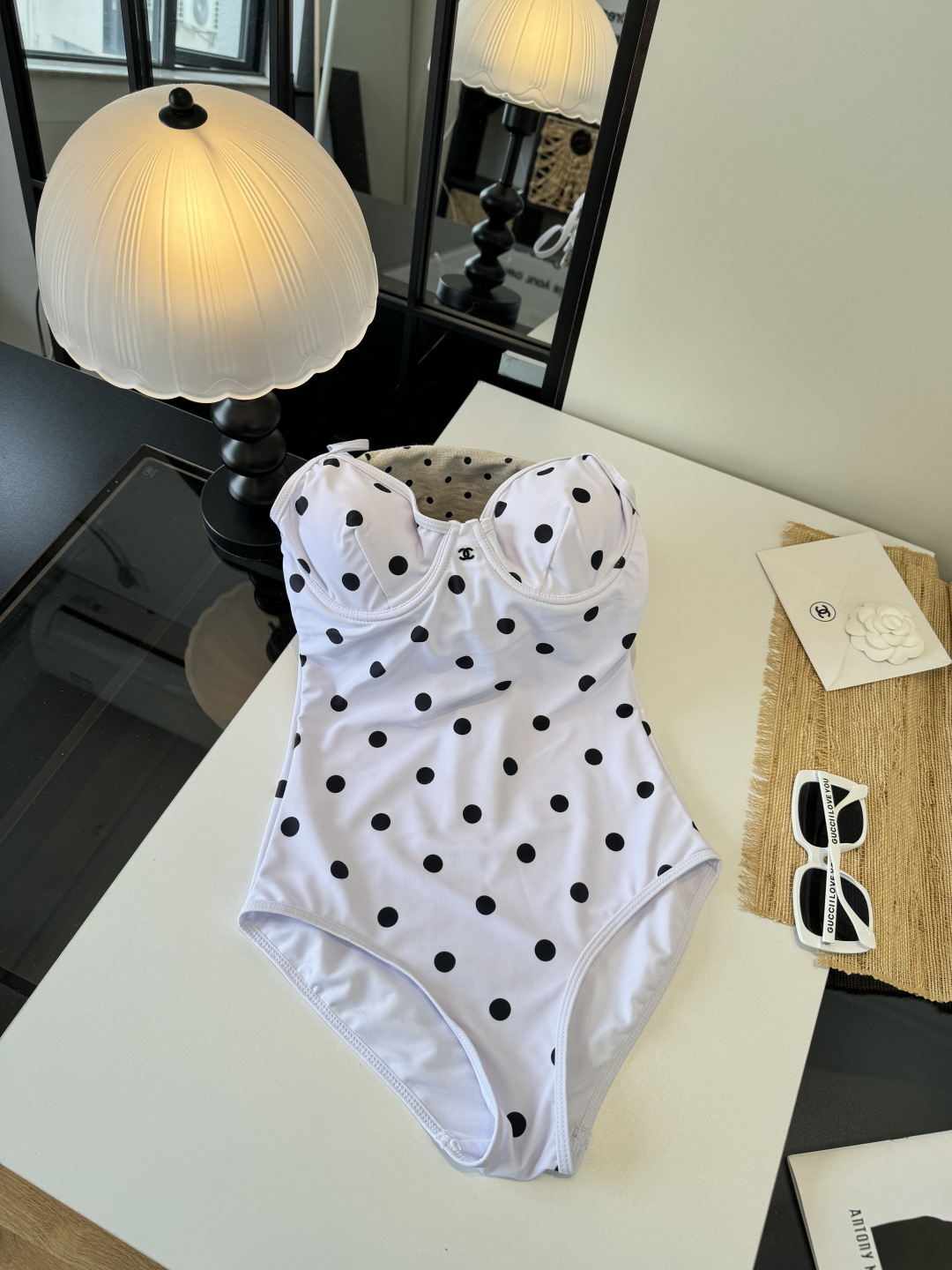 。Chanel香奈儿连体比基尼👙泳衣，S M L XL