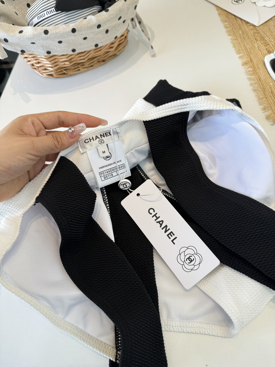 。Chanel香奈儿连体比基尼👙泳衣，S M L XL
