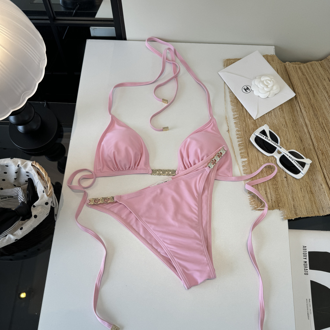 。Celine赛琳分体比基尼👙泳衣，S M L XL