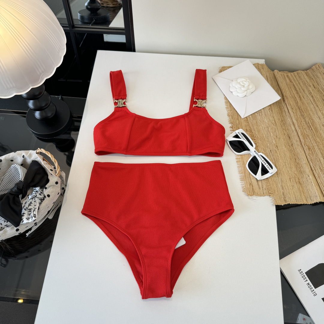 。Celine赛琳分体泳衣比基尼👙，S M L XL