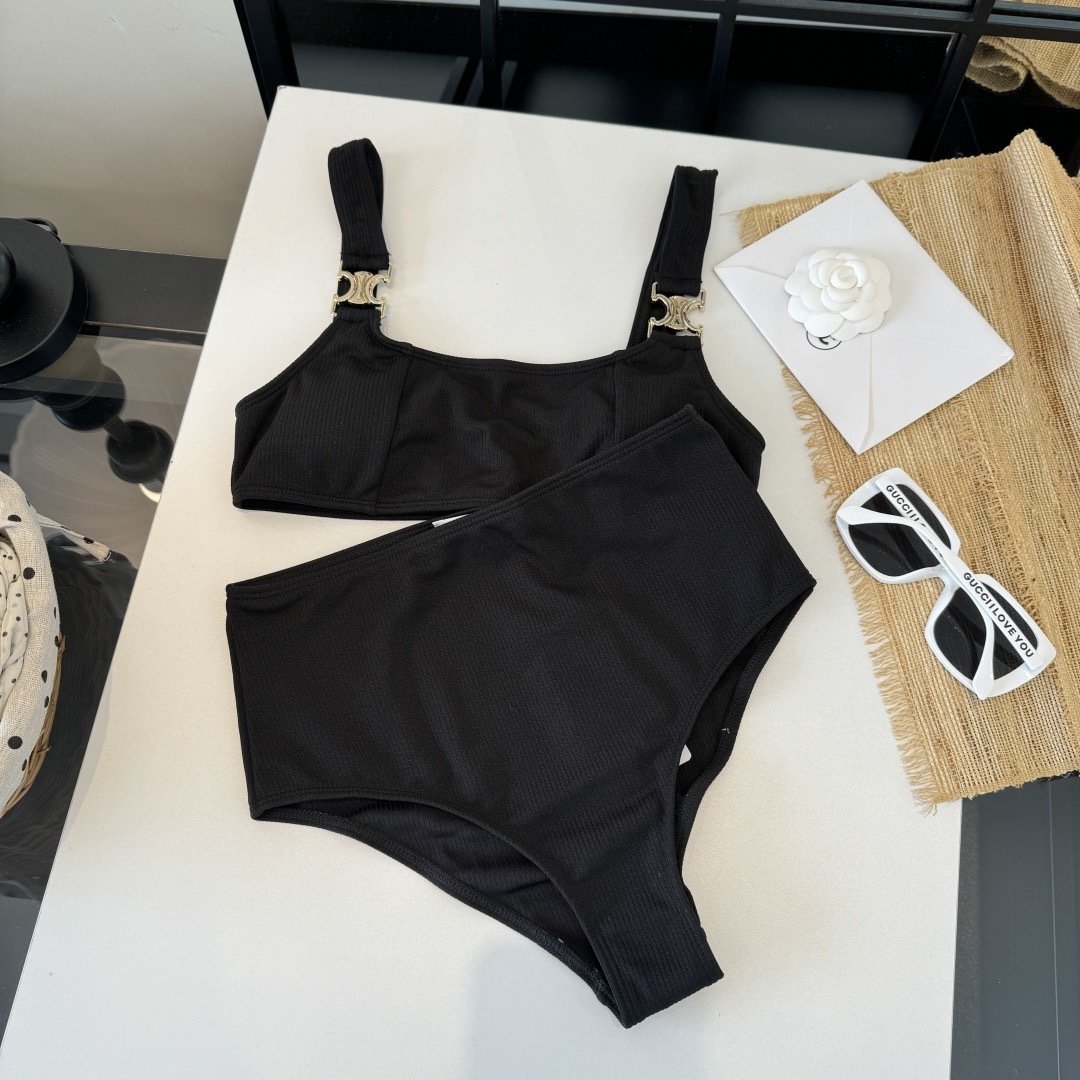 。Celine赛琳分体泳衣比基尼👙，S M L XL