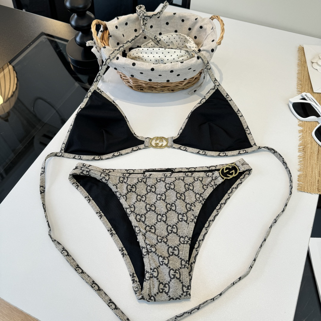 。Gucci古奇比基尼👙 上身超级棒！同步各大专柜发售，自然而然呈现时尚感！十分减龄，具有年轻活力。 码