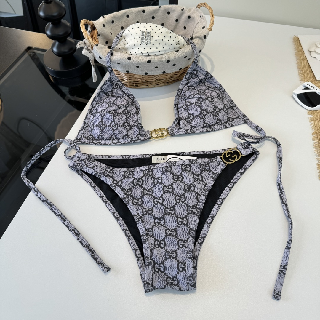 。Gucci古奇比基尼👙 上身超级棒！同步各大专柜发售，自然而然呈现时尚感！十分减龄，具有年轻活力。 码