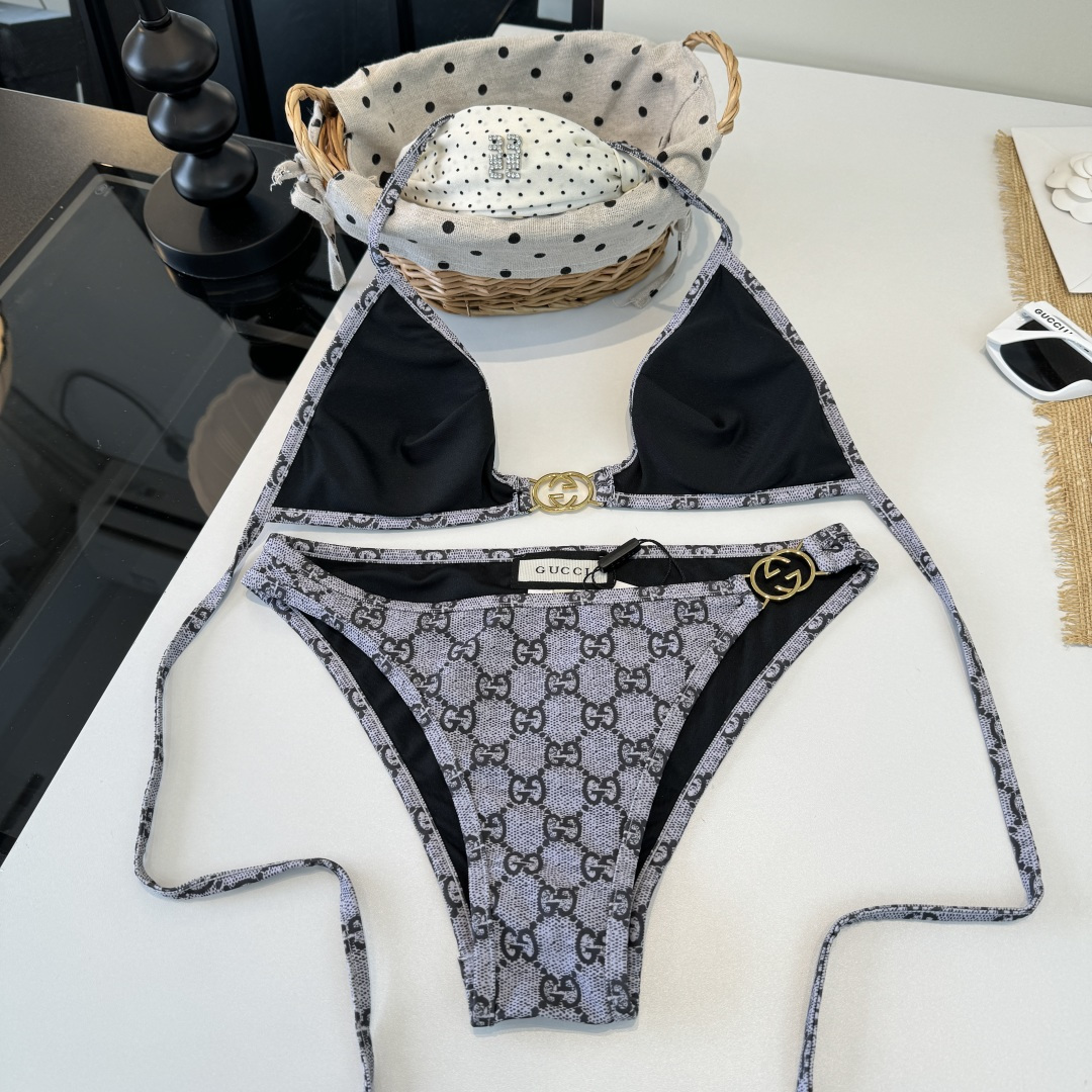 。Gucci古奇比基尼👙 上身超级棒！同步各大专柜发售，自然而然呈现时尚感！十分减龄，具有年轻活力。 码