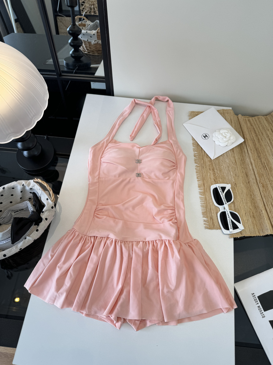🌾Chanel香奈儿连体比基尼👙泳衣，S M L XL