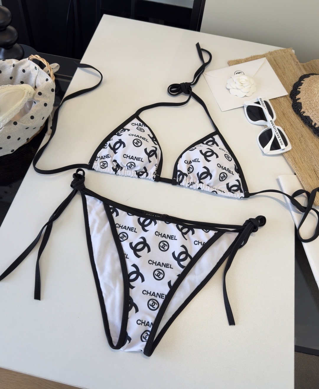 🌾Chanel香奈儿比基尼👙❤️😍🥰适合多种场景的游泳衣🏊‍♀️海边 游泳池 温泉 水上乐园 漂流都可以