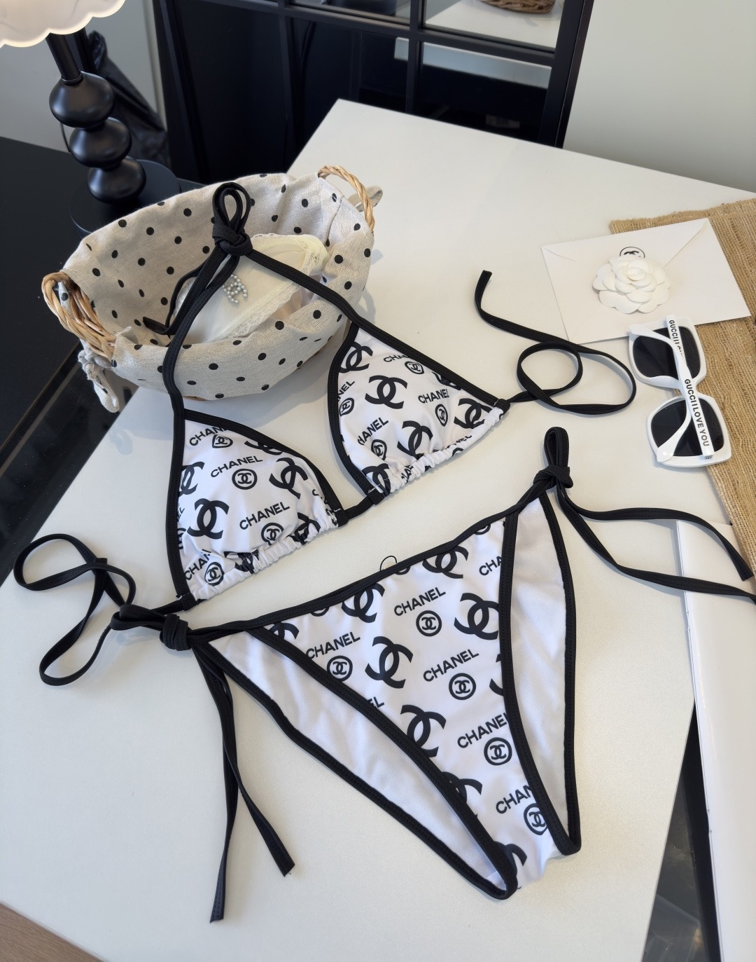 🌾Chanel香奈儿比基尼👙❤️😍🥰适合多种场景的游泳衣🏊‍♀️海边 游泳池 温泉 水上乐园 漂流都可以