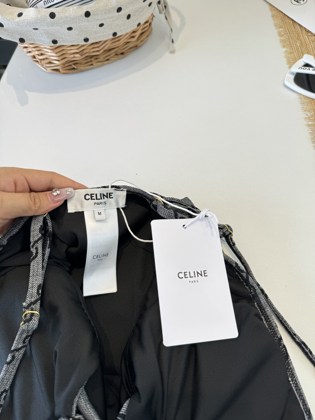 🌾Celine赛琳连体比基尼👙泳衣，S M L XL