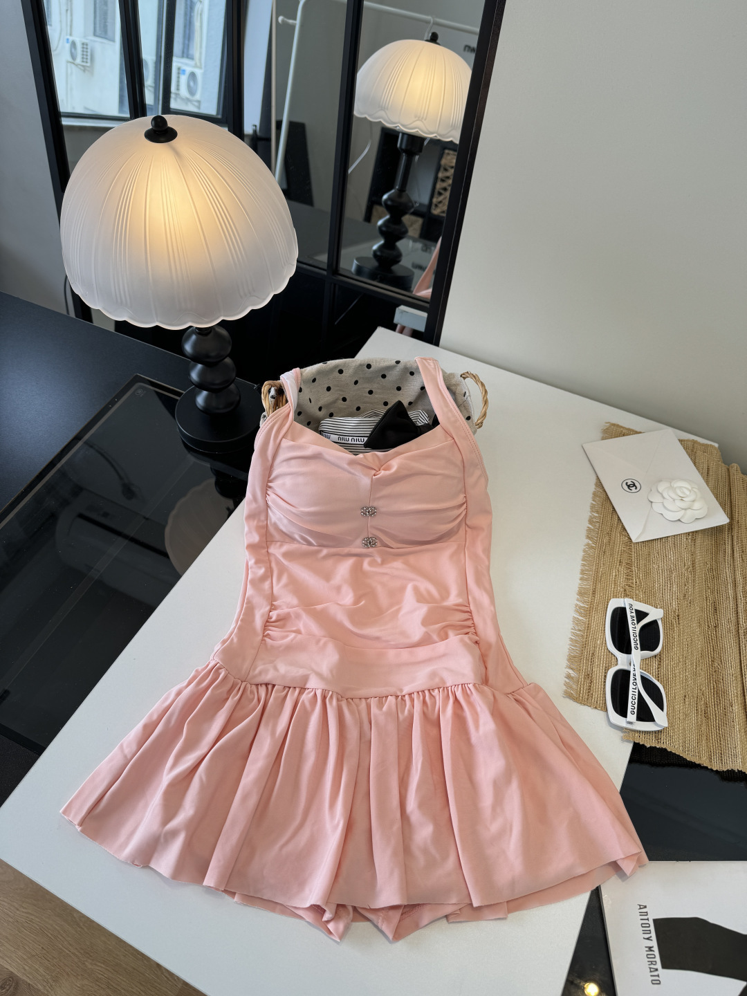 🌾Chanel香奈儿连体比基尼👙泳衣，S M L XL