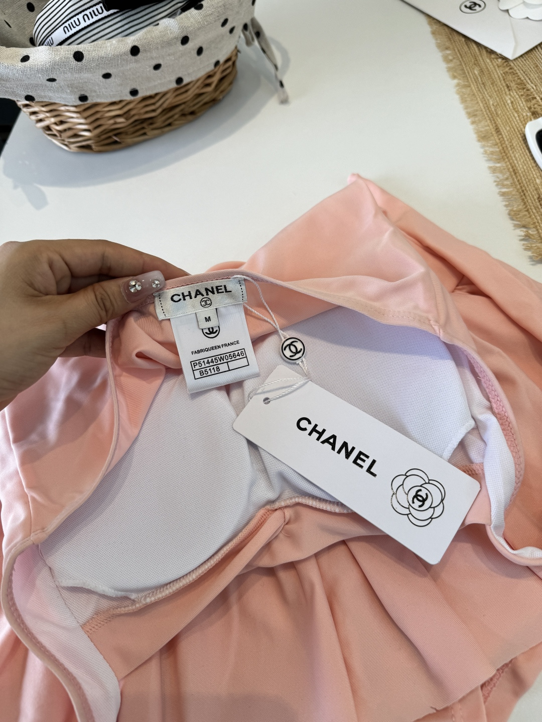 🌾Chanel香奈儿连体比基尼👙泳衣，S M L XL