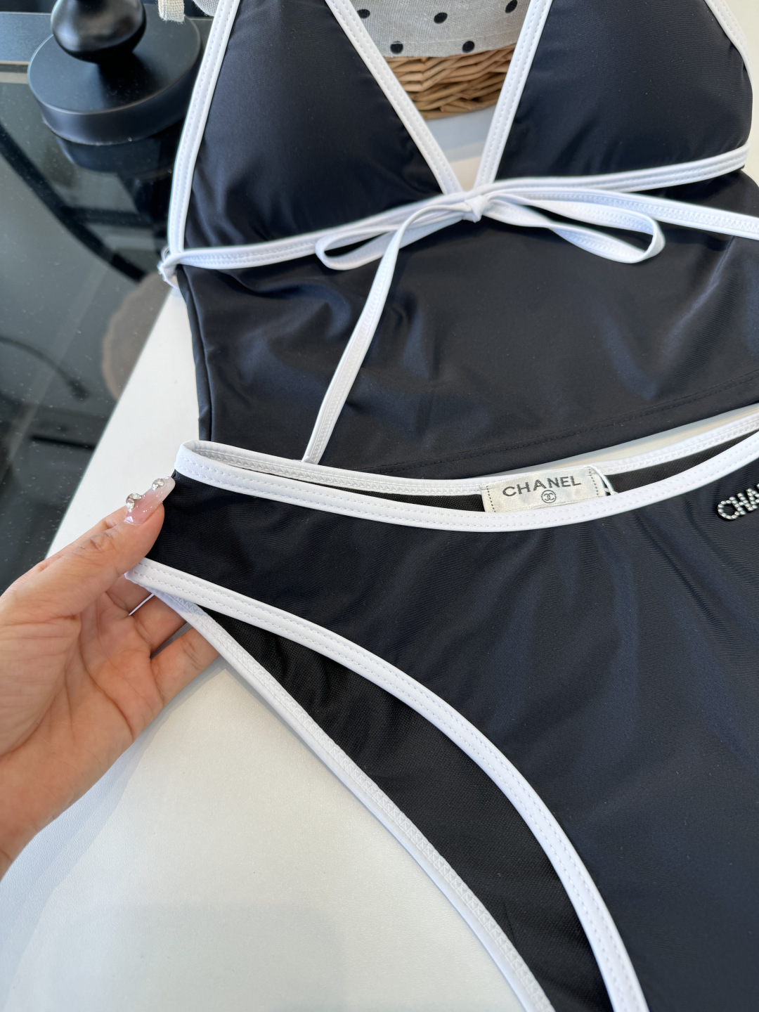 🌾Chanel香奈儿分体比基尼👙泳衣，S M L XL