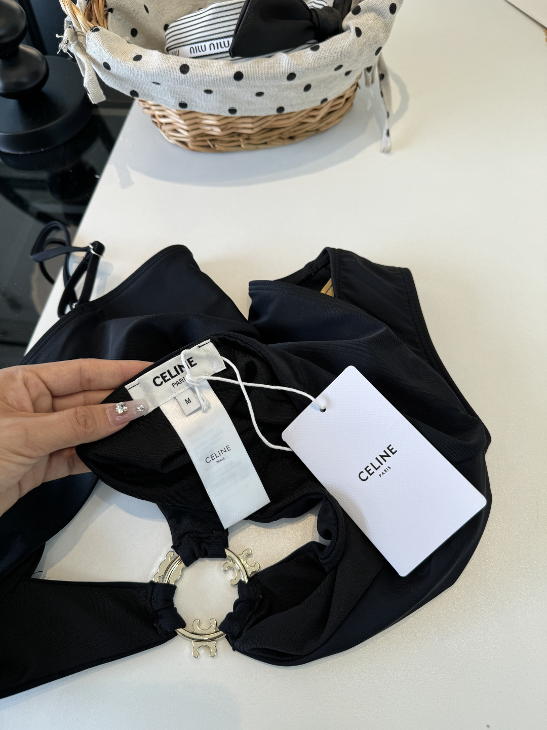 🌾Celine赛琳新款连体比基尼泳衣S M L XL