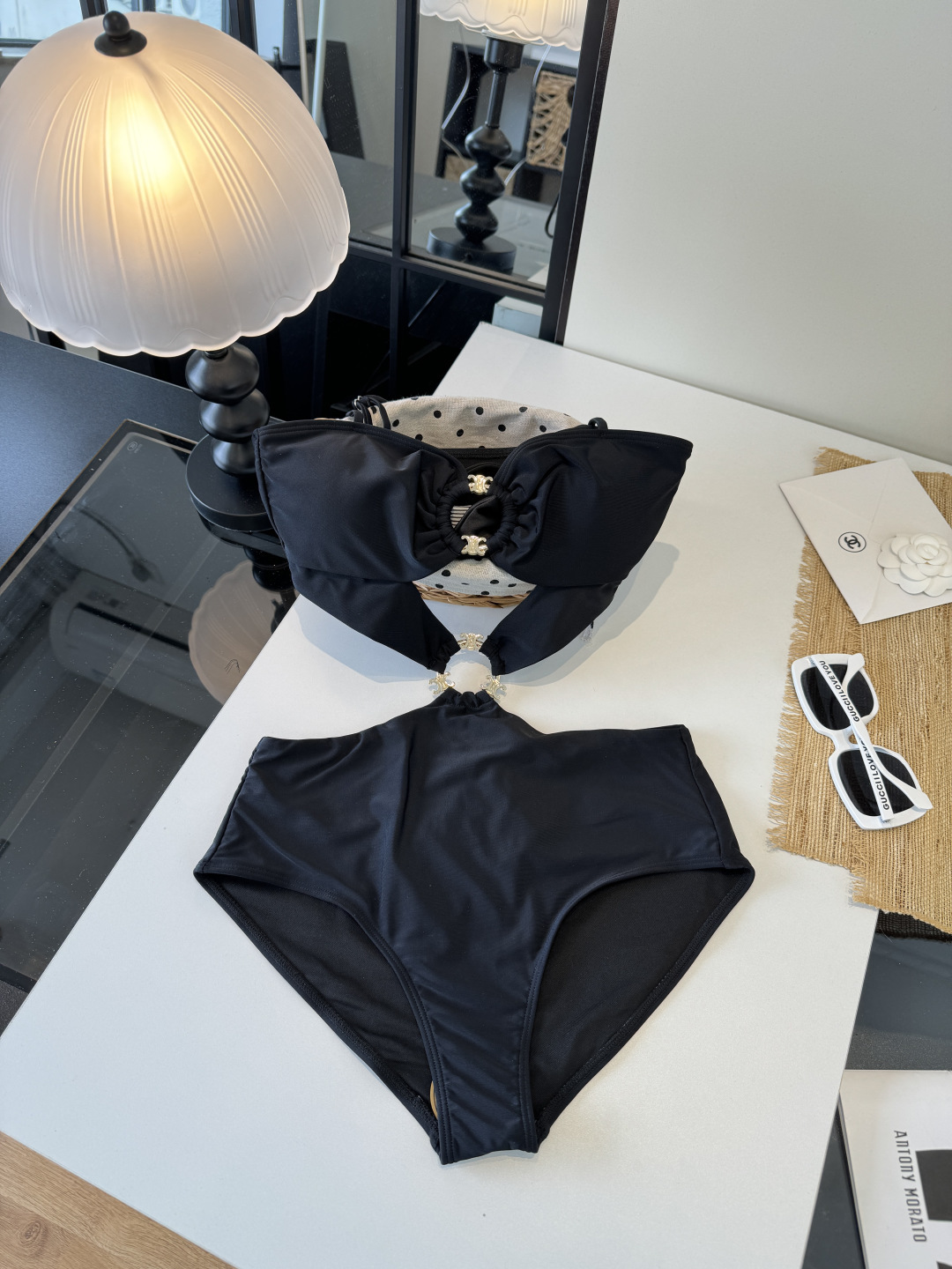 🌾Celine赛琳新款连体比基尼泳衣S M L XL