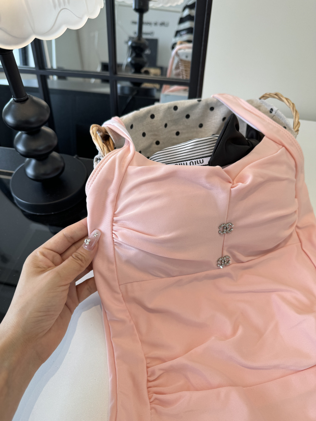 🌾Chanel香奈儿连体比基尼👙泳衣，S M L XL
