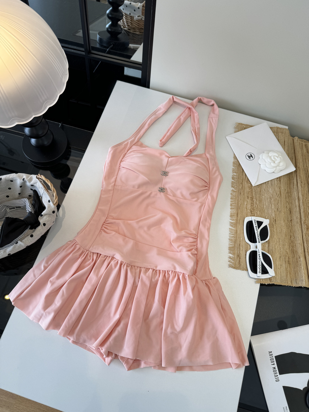🌾Chanel香奈儿连体比基尼👙泳衣，S M L XL