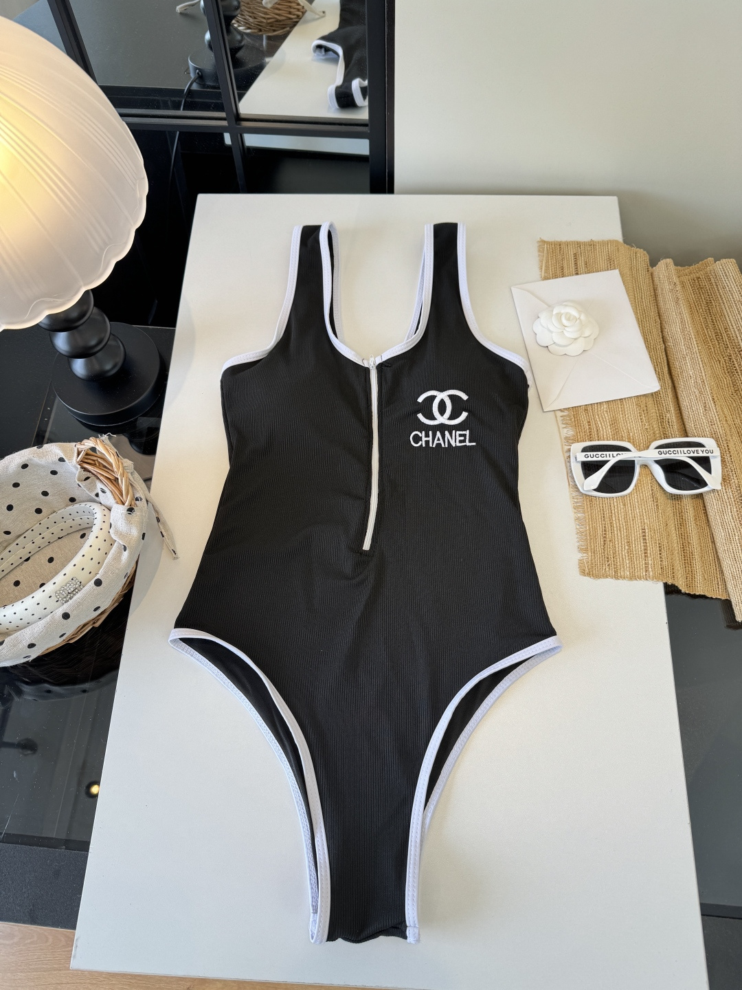 🌾Chanel香奈儿新款连体泳衣👙❤️😍🥰适合多种场景的游泳衣🏊‍♀️海边 游泳池 温泉 水上乐园 漂流